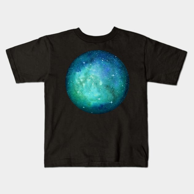 Space art Kids T-Shirt by JuliaBadeeva